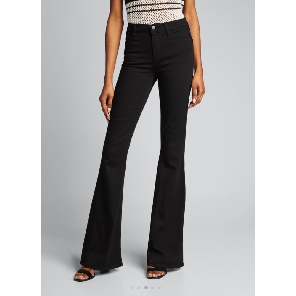 J Brand Coated Denim Flare Jeans | Size 28